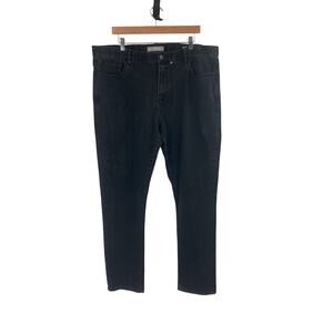 A-Frame Mens Skinny Jeans Dusty Rose Vintage Black Wash Denim Slim Fit 40x32